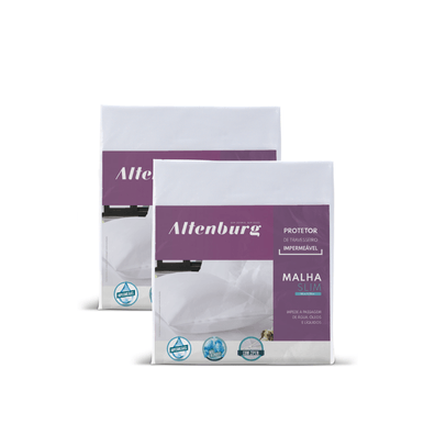 Kit 2 Protetores de Travesseiro Altenburg Malha Slim 50cm x 70cm