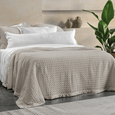 Jogo de Colcha Queen 3 Peças Altenburg Algodão Lux 200 Fios Versalhes Cinza
