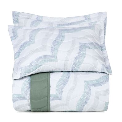 Jogo Colcha Casal Altenburg 3 Peças Toque Acetinado Marine